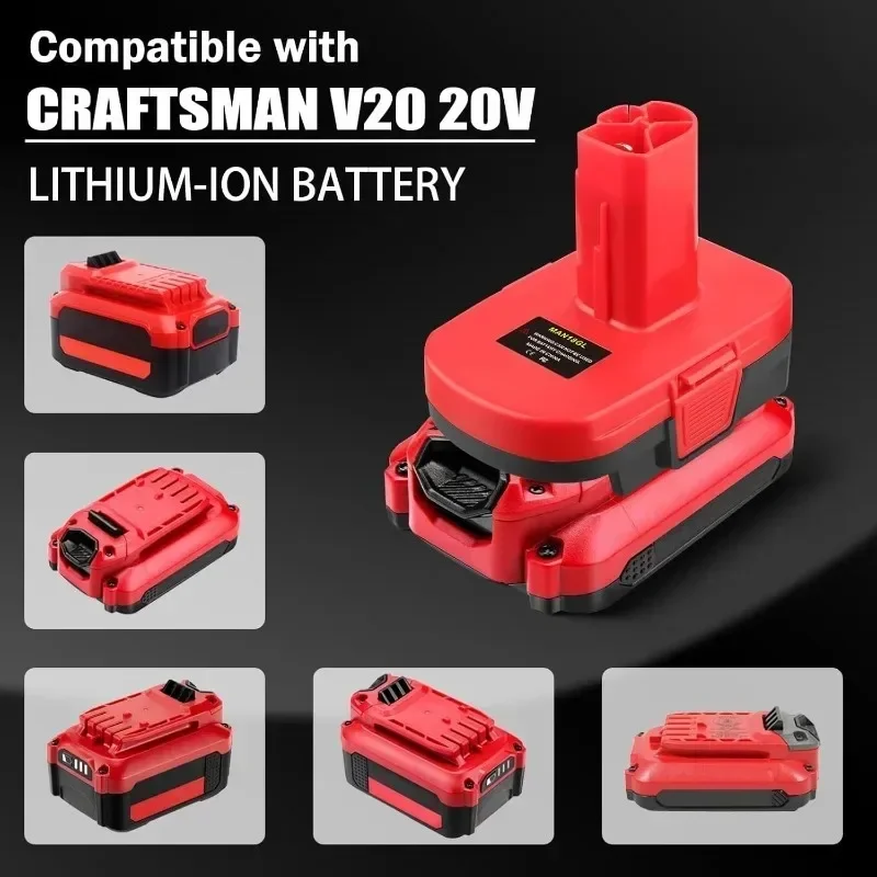 MAN18GL Batterieadapter, kompatibel mit neuen 20-V-Lithium-Ionen-Akkus von Craftsman, für ältere 19,2-V-Akkus von Craftsman, für Elektrowerkzeuge. – Detail 3