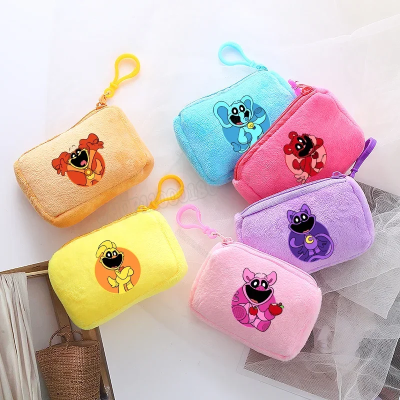 Smiling Critters Mini peluche portamonete Catnap Bear Figure Student Canvas Square Storage Bag Boy Girl Handbag Fashion Kids Gift