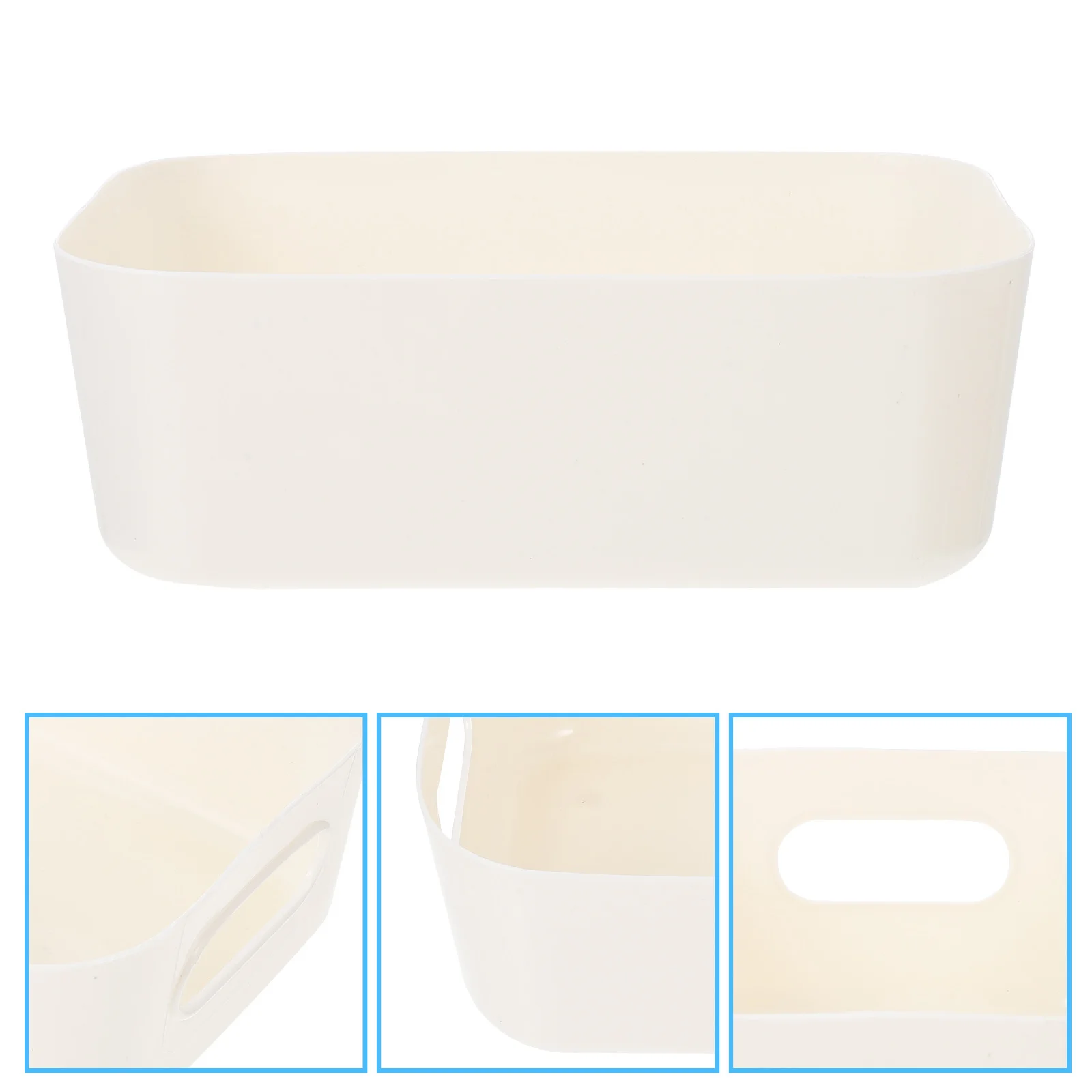 

6Pcs Storage Basket Plastic Sundries Organizer Desktop Snack Holder Fruit Serving Box Simple Style Storage