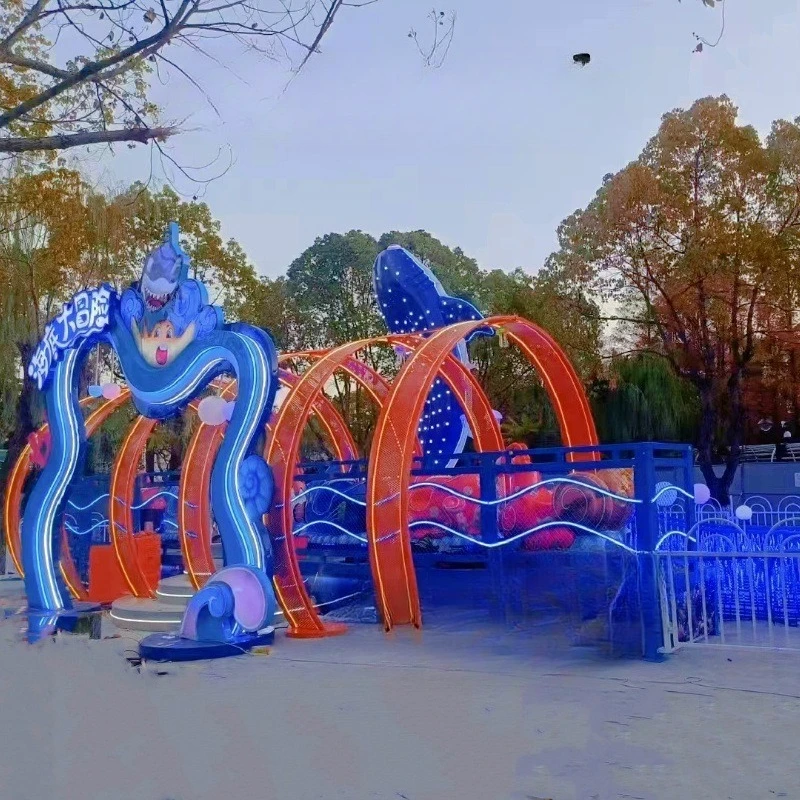 في الهواء الطلق الجديد 12 مقعد تحت الماء مغامرة معدات تسلية بلازا مركز تسوق المسار للأطفال السفينة الدوارة تشغيل الدجاج #5