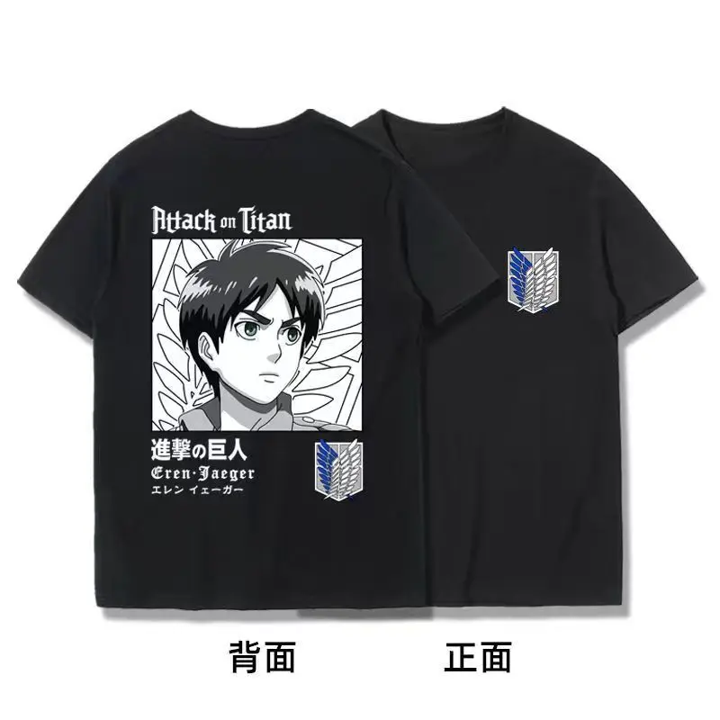 Japanese Anime T Shirt Scouting Legion Clothes Shingeki No Kyojin Tee Shirt Attack on Titan Giant Short-sleeve T-shir Men Women