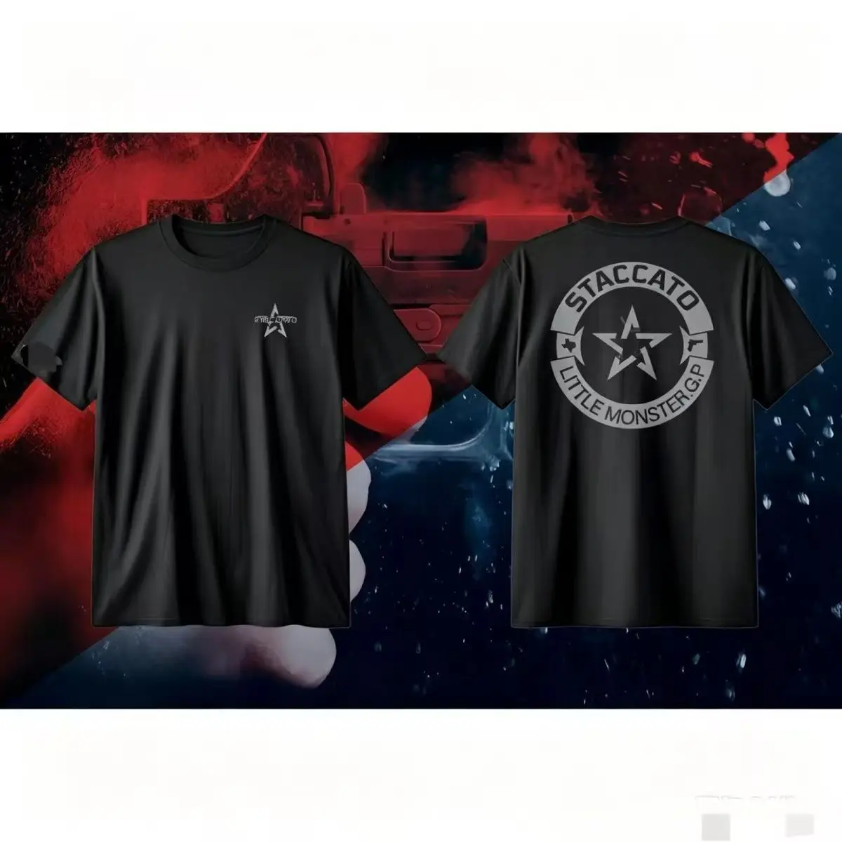 2026 New Tactical Five Pointed Star Circle Back Print T Shirt Oversized Unisex Streetwear Tactical Outdoor Sport Cotton Tees