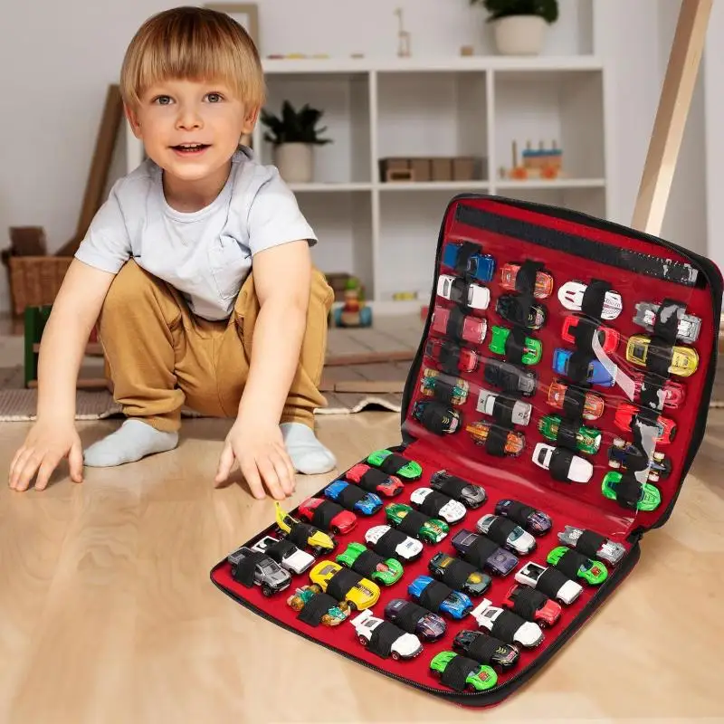 حقيبة تخزين محمولة لسيارات الألعاب، حقيبة تخزين لسيارات لعبة الأطفال، حاوية حمل محمولة لسيارات الألعاب #4