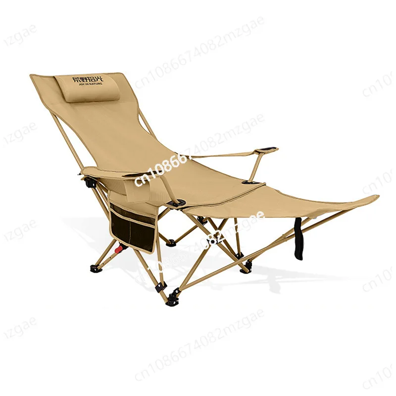 

Outdoor folding recliner portable folding chair reclining sleepable folding stool picnic camping beach chair outdoor chair