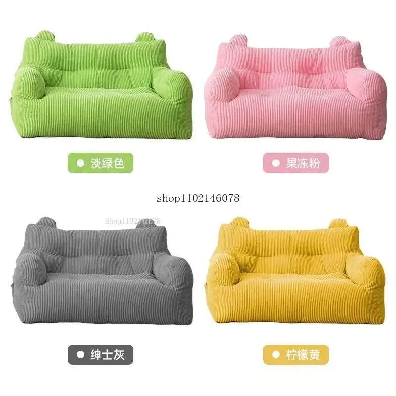 Corduroy Lazy Sofa Double Rental Room Bedroom Leisure Sitting Adult Cute Reading Area Lazy Sofa Chair Living Room Furniture EPP