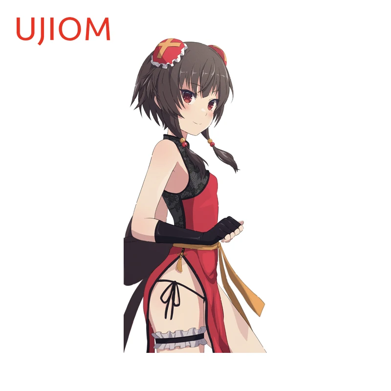UJIOM Fashion Megumin Anime Wall Sticker Cute Girl Monitor Stand Waterproof Vinyl Decal Modern Workspace Decoration Accessories