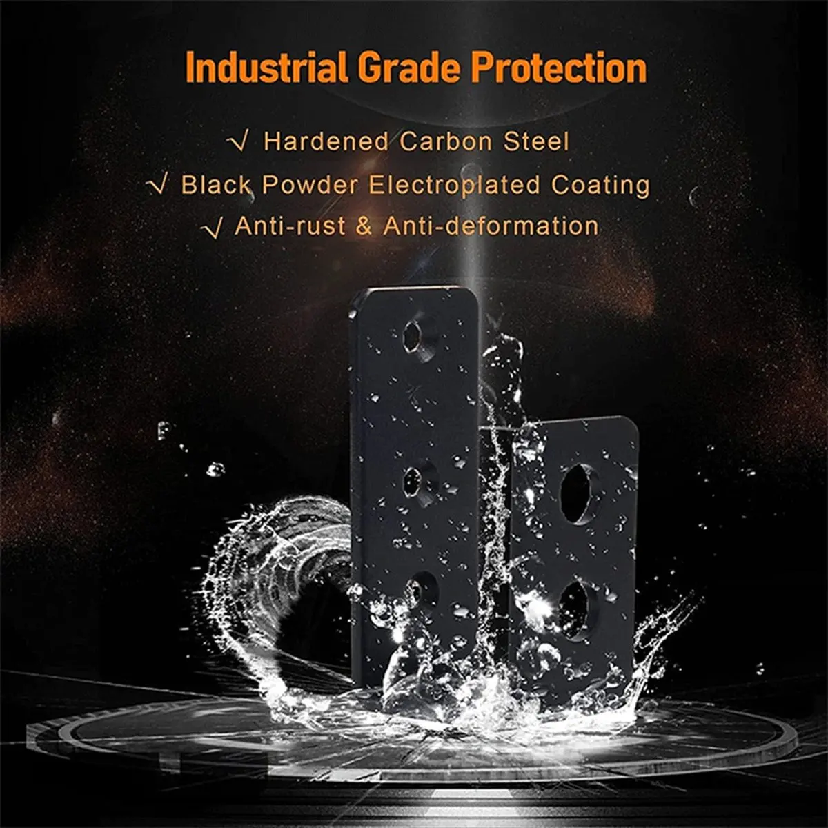 

ABJS 2 шт. 2-дюймовый X 4-дюймовый дверной барьер, сверхмощный кронштейн с открытым стержнем, U-образный кронштейн для сарая, гаражных ворот