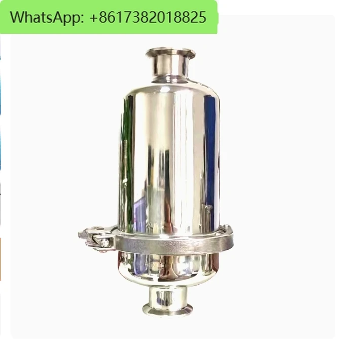 

2mm punched mesh pipeline straight through filter 304 stainless steel sanitary grade large particle impurities filter solid