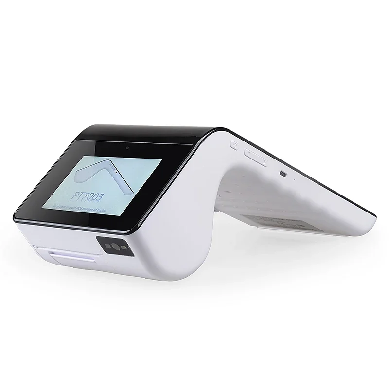 2D barcode scanner Magnetic stripe card 7 inch Point of Sale Android POS Terminal With NFC Reader PT7003MS
