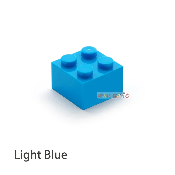 300 stücke Dicke 2x2 Punkte DIY Bausteine Zahlen Bricks Pädagogisches Kreatives Kunststoff Spielzeug für Kinder Kompatibel mit 3003
