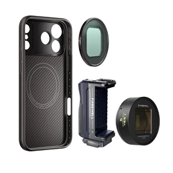Freewell Mobile Photography Kit Selfie stick 1.33x Gold Anamorphic Lens and VND Filter for iPhone 17/16/15/14/13 Pro & Pro Max