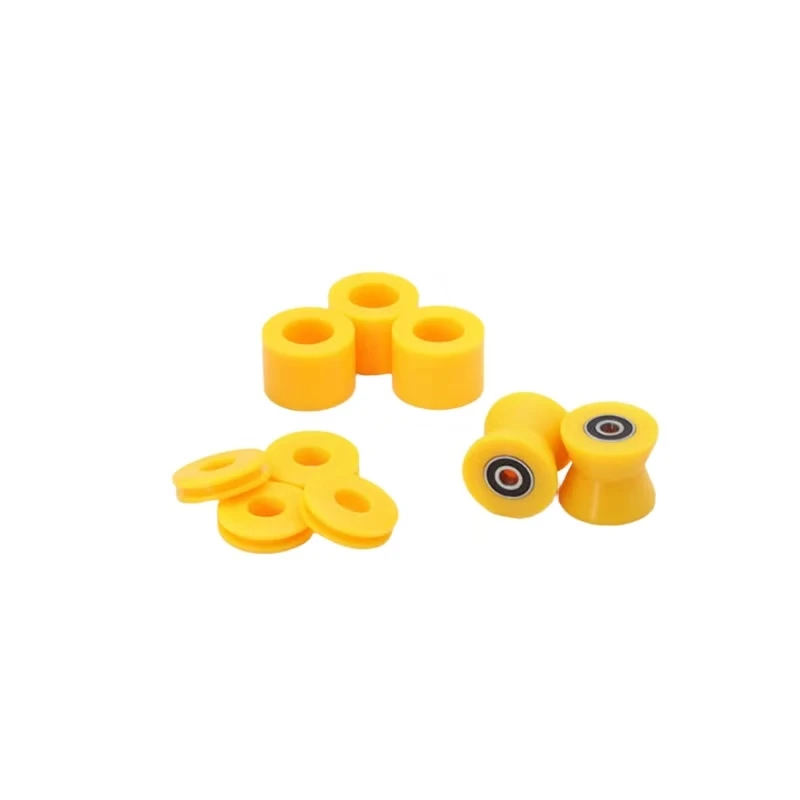 Custom CNC Machined Polyurethane (PU) Material Skateboard Wheels / Shock absorbing Cushioning Accessories
