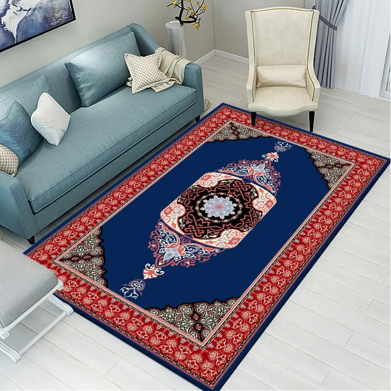 Carpet Persian Vintage Style Carpet Living Room Bedroom Mat Non Slip Area Carpet Moroccan Traditional Vintage Carpet