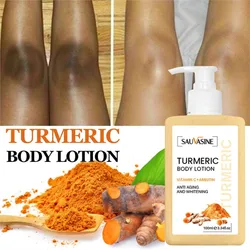 100ml Body Whitening Cream Turmeric Body Lotion Anti Aging Long-lasting Moisturizing Smooth Skin Lightening Cream for Dark Skin