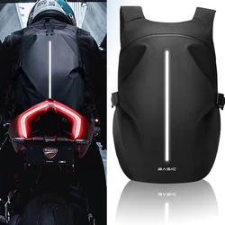 New Classic Large Capacity Multifunctional Motorcycle Helmet Bag Waterproof Motorcycle Backpack Reflective Bicycle Travel Bag