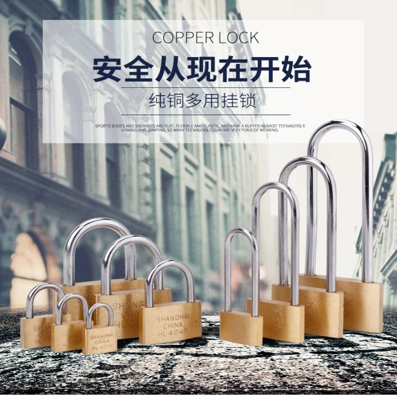 Custom Brass Padlock 20-60mm Small Lock for Box Cabinet Door with Key
