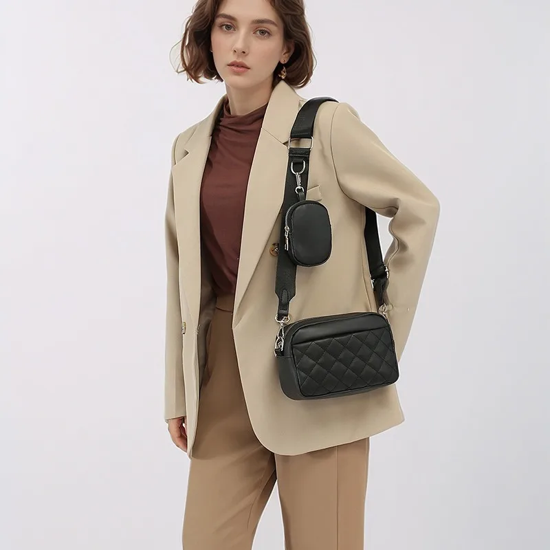 المرأة الجديدة الماس شعرية التطريز الابن الأم كروسبودي كاميرا بسيطة موضة أنثى حقيبة الهاتف المحمول المحفظة #3