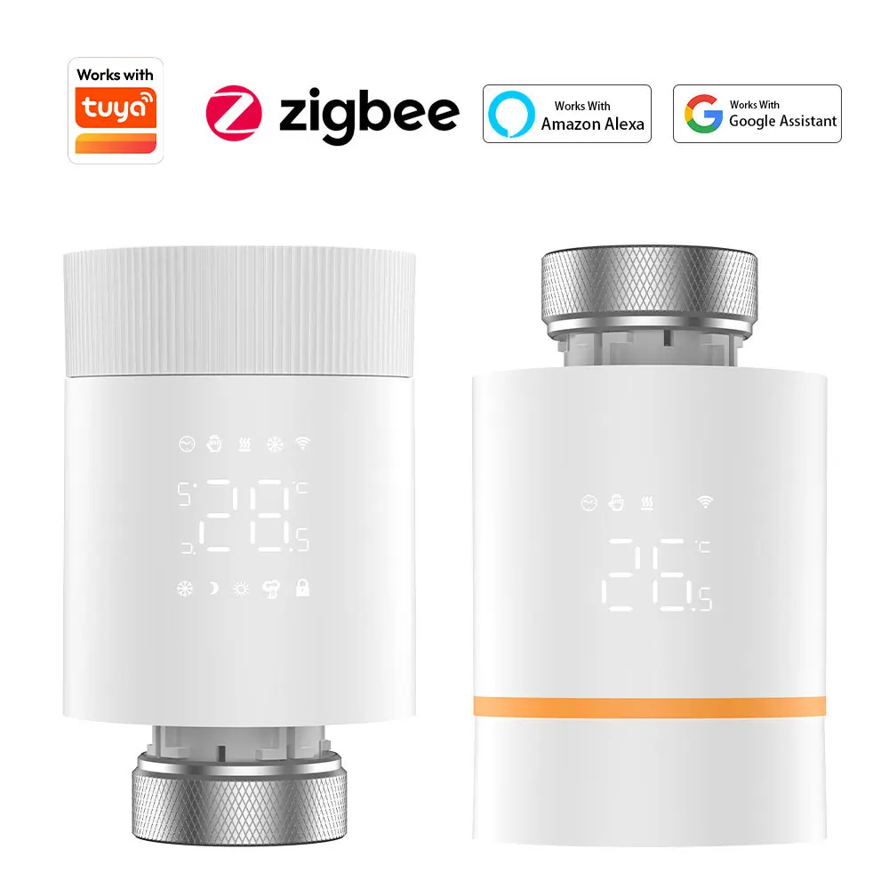 

Zigbee TRV Heating Valve Zigbee Smart Thermostat Constantly Warm Gas Valve, Temperature Controller Works with Tuya