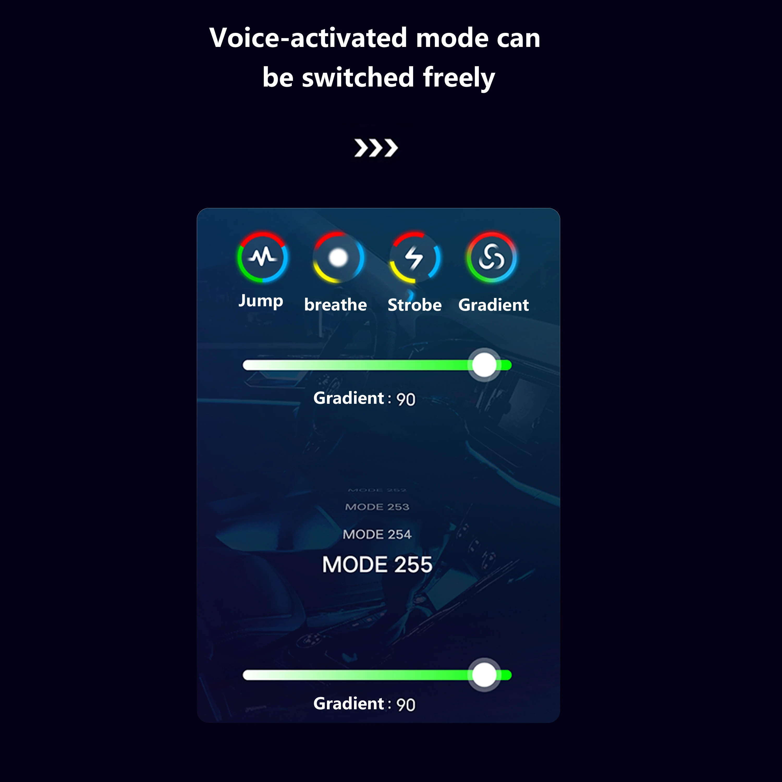 Interior Design Apps - Precisie RGB-sfeerverlichting voor de auto-interieur, geschikt