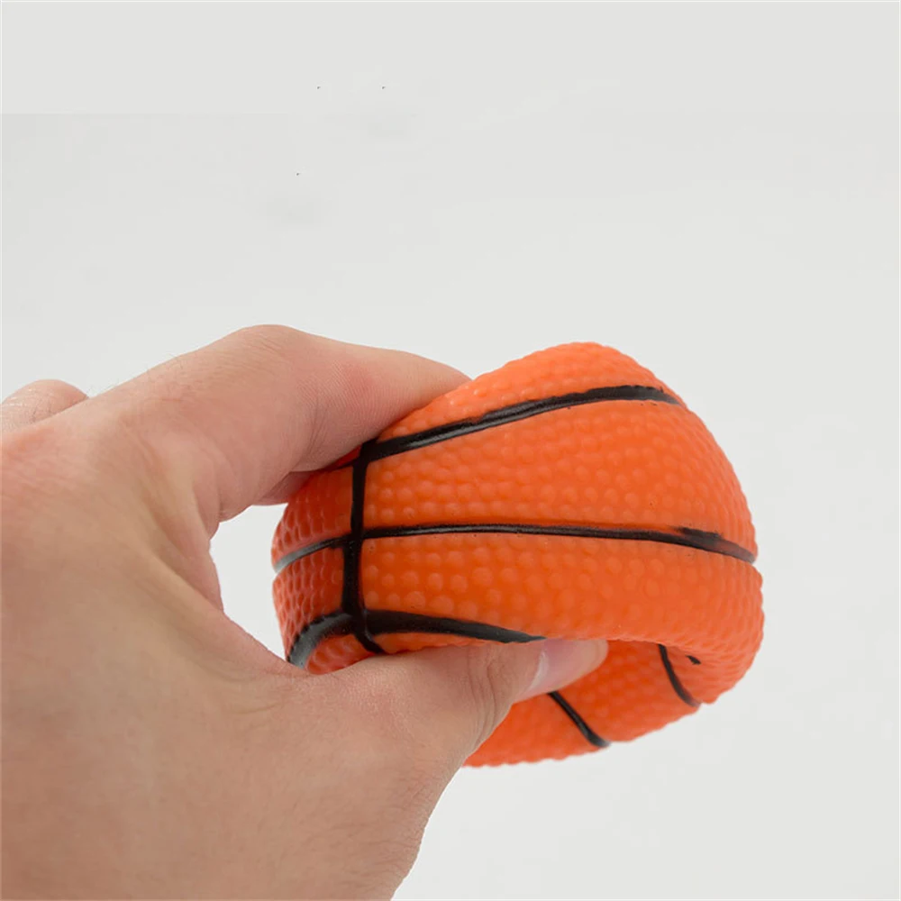 Soft Squeaky Sound Dog Toy Ball Vinyl Rubgby Football Basketball Interactive Toys For Dogs Puppy Small Medium Large Pets Toy