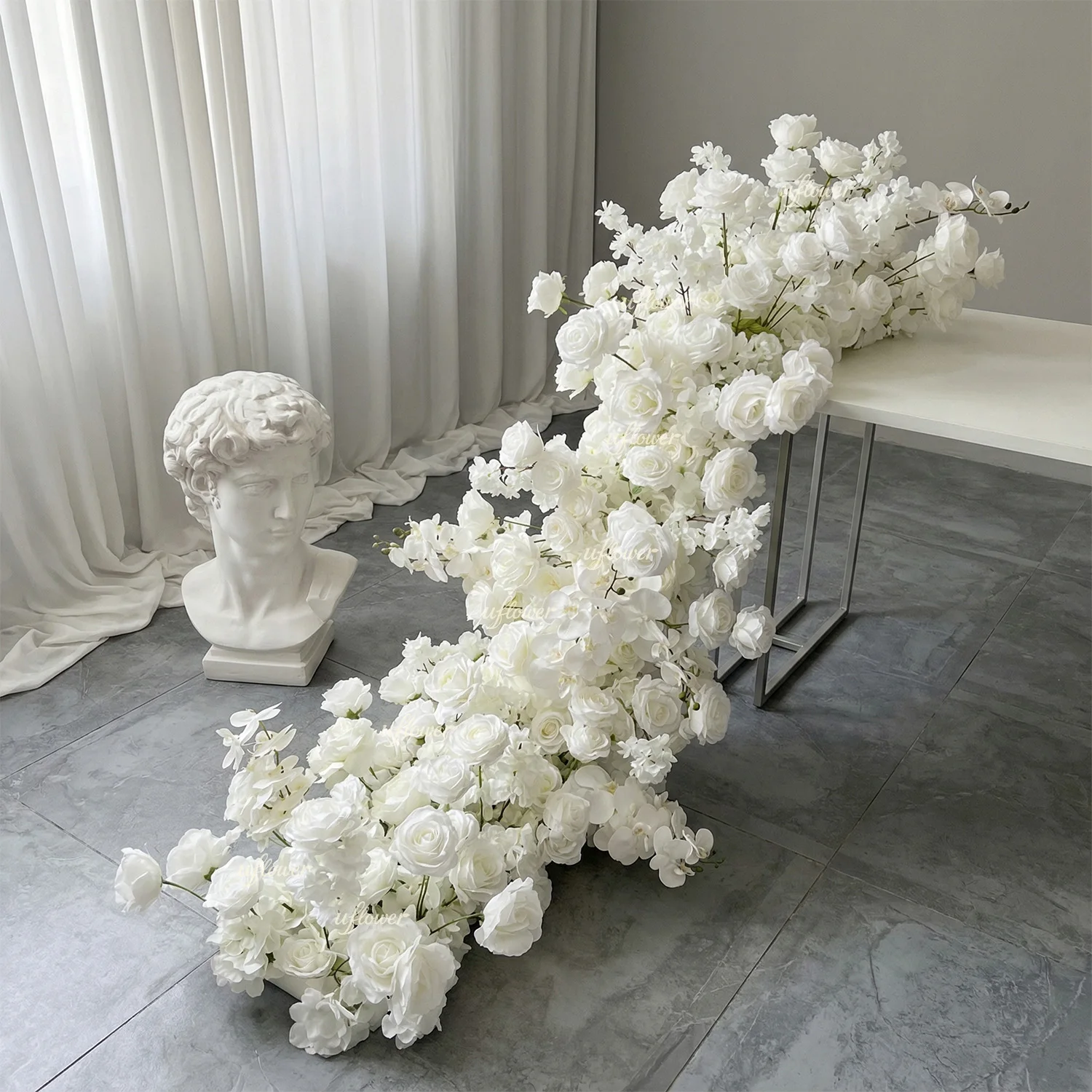 UFlower 200cm Sztuczne Kwiaty  – Desk Setup Background recenzja i cena