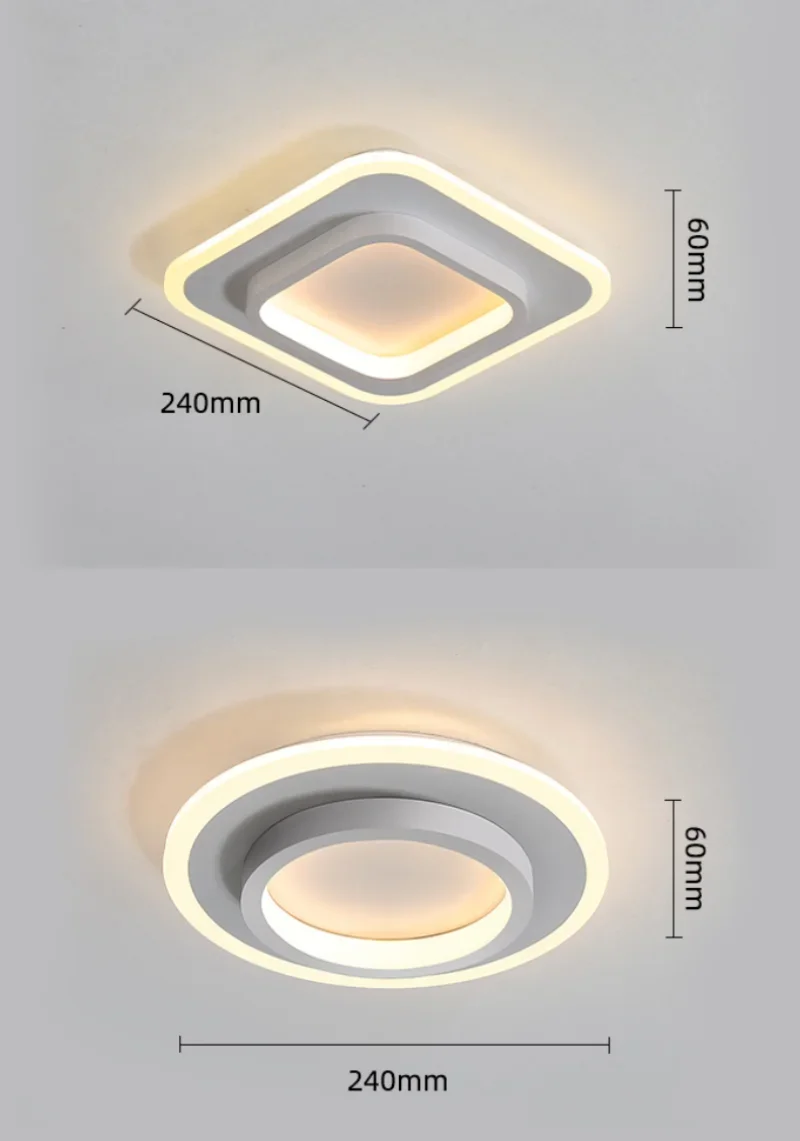 Luz de techo LED colgante moderna para entrada, sala de estar, dormitorio, pasillo, iluminación de Ambiente, lámpara minimalista