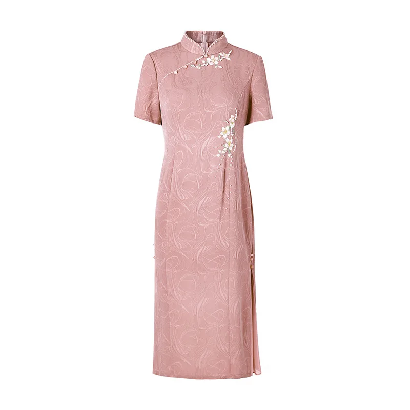 Yourqipao Summer Chinese Mother Of Groom Wedding Party Dresses Traditional Women Birde Mom Cheongsams Plus Size Evening Dress