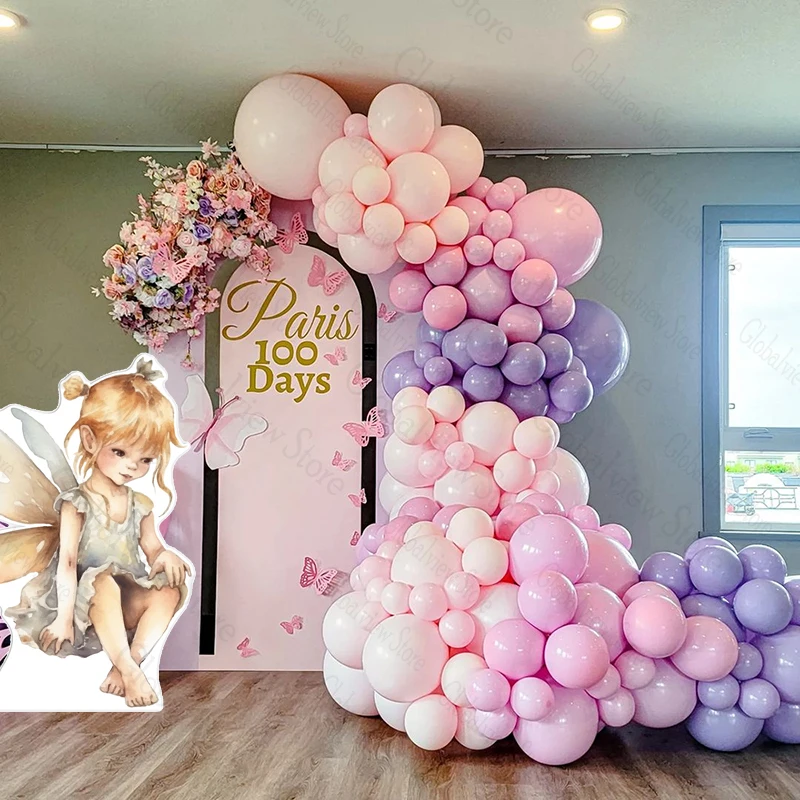 Fee Thema Party Requisiten Fee Ausschnitte Mädchen Geburtstag Party Hintergrund Dekor Baby Dusche 2. Geburtstag Dekorationen Schaumstoff Board Ausschnitt – Detail 5