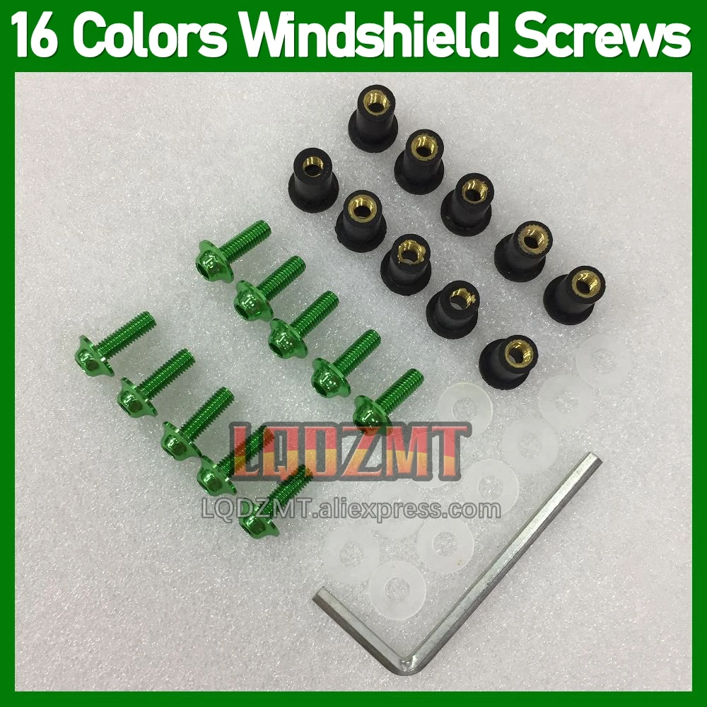 31pcs Moto Body Windshield Bolts For SUZUKI GSXR 1300 GSXR1300 1300CC Hayabusa 14 15 16 2017 2018 2019 Windscreen Nuts Screws