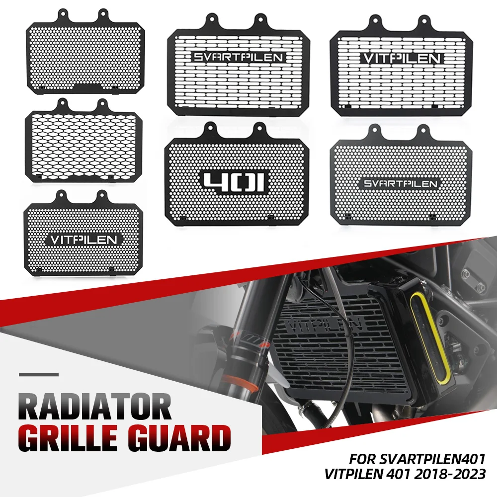 

Motorcycle Accessories For Husqvarna Svartpilen401 2018-2020-2021-2022-2023 Radiator Guard Grille Cover Protection VITPILEN 401