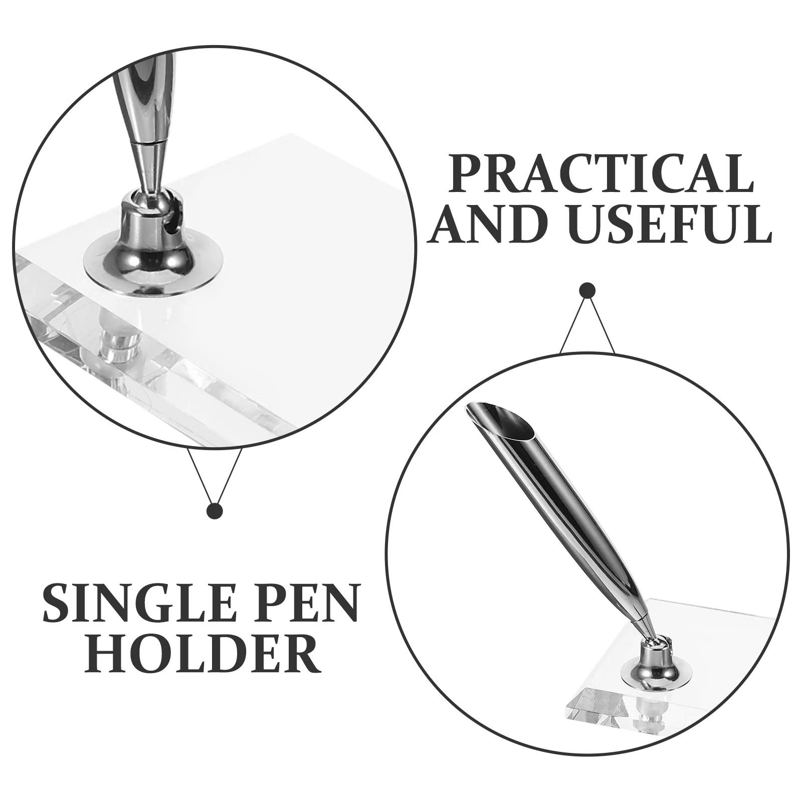 

Acrylic Single For Desk Vintage Style Dip Vintage Style Stand Pen Stand Retro Ink Pen Storage Rack Desktop Organizer