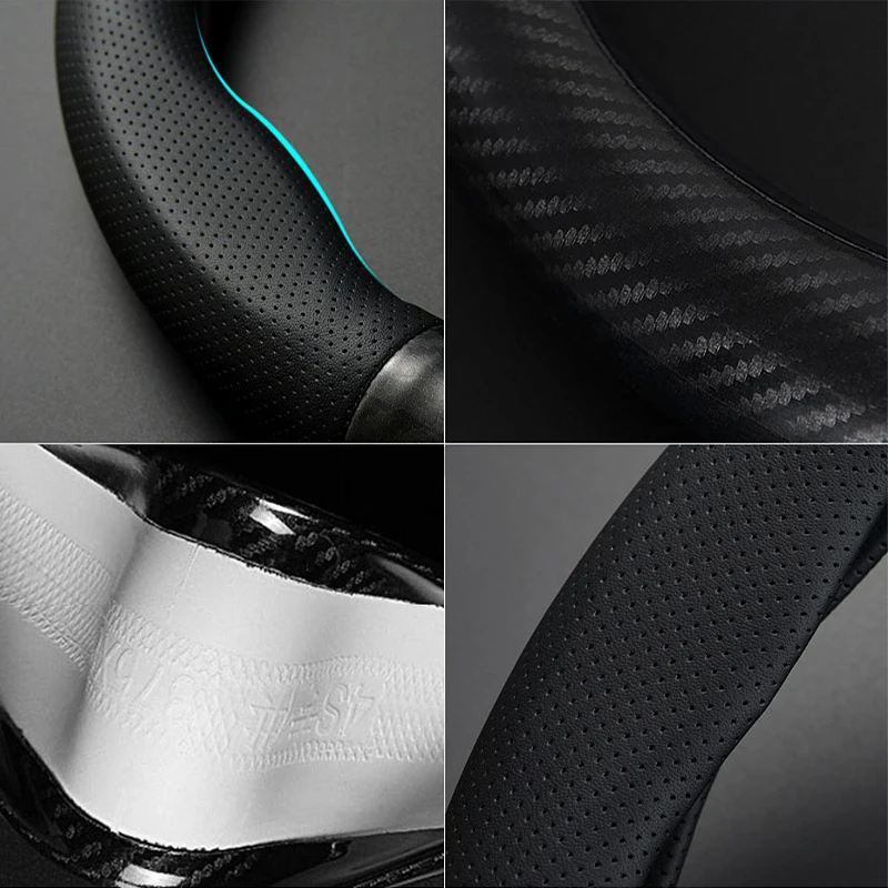 SEAMETAL Heavy Duty Steering Wheel Cover Full-Wrapped Steering Protector Anti Slip Steer Wheel Protection Cover 38cm Universal