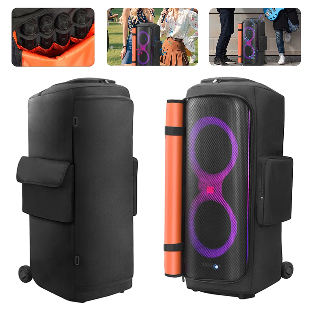 

Чехол для переноски динамика для JBL Party Box 710, противоскользящий мягкий защитный чехол для динамика, износостойкая двухсторонняя сумка для хранения динамика