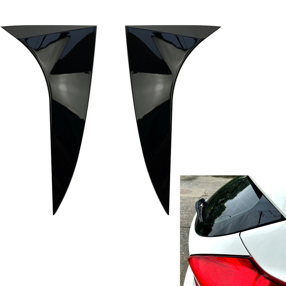 

Car Rear Window Edge Splitter Shade Cover Trim Side Spoiler Wing Tail Windshield Canards For Ford Focus Hatchback 2014-2018