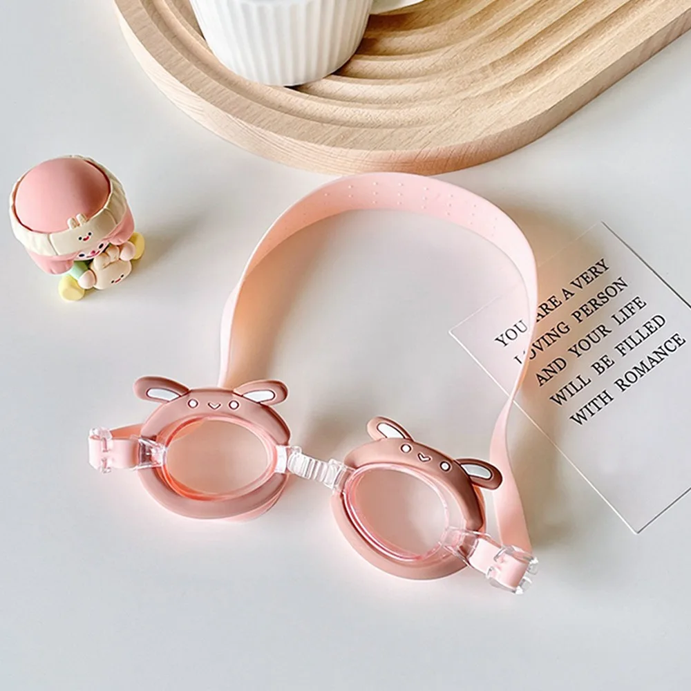 

Летние детские очки для плавания с героями мультфильмов HD, противотуманные водонепроницаемые очки для плавания, милые регулируемые детские очки