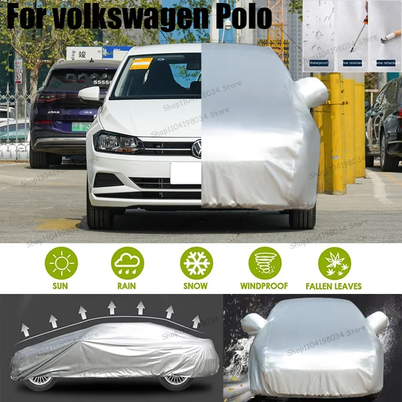 

For volkswagen Polo Auto Anti snow Anti dust Sunscreen Anti-uv Anti peeling paint And Anti Rainwater 210t car cover Car cover