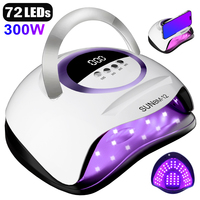 300W UV LED Nail Dryer Lamp Professional UV Nails Lamp for Nails Manicure 72 Beads Fast Curing Gel Polish Drying Lamp