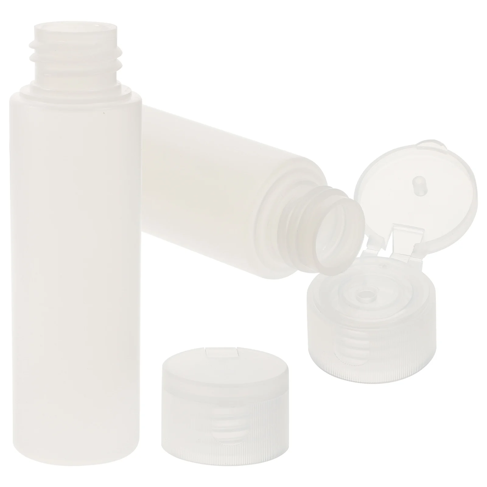 

2pcs 50ml PE Top Bottles Leakproof Travel Refillable Empty Containers For Lotion Sunscreen Shampoo Liquid Container