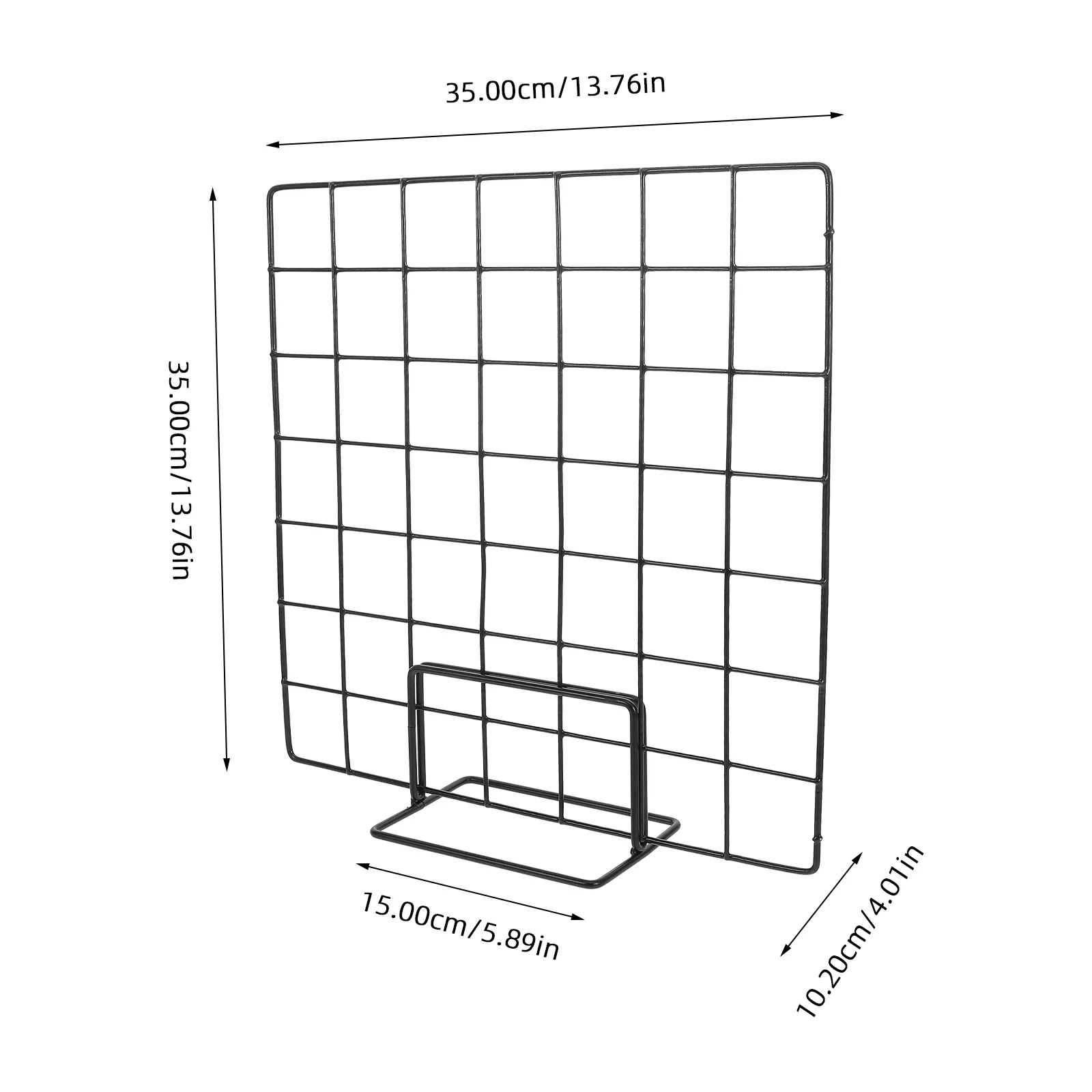 Display Shelves Grid Stand Displaying Holder Rack Base Metal Holders Racks Desktop Black Countertop