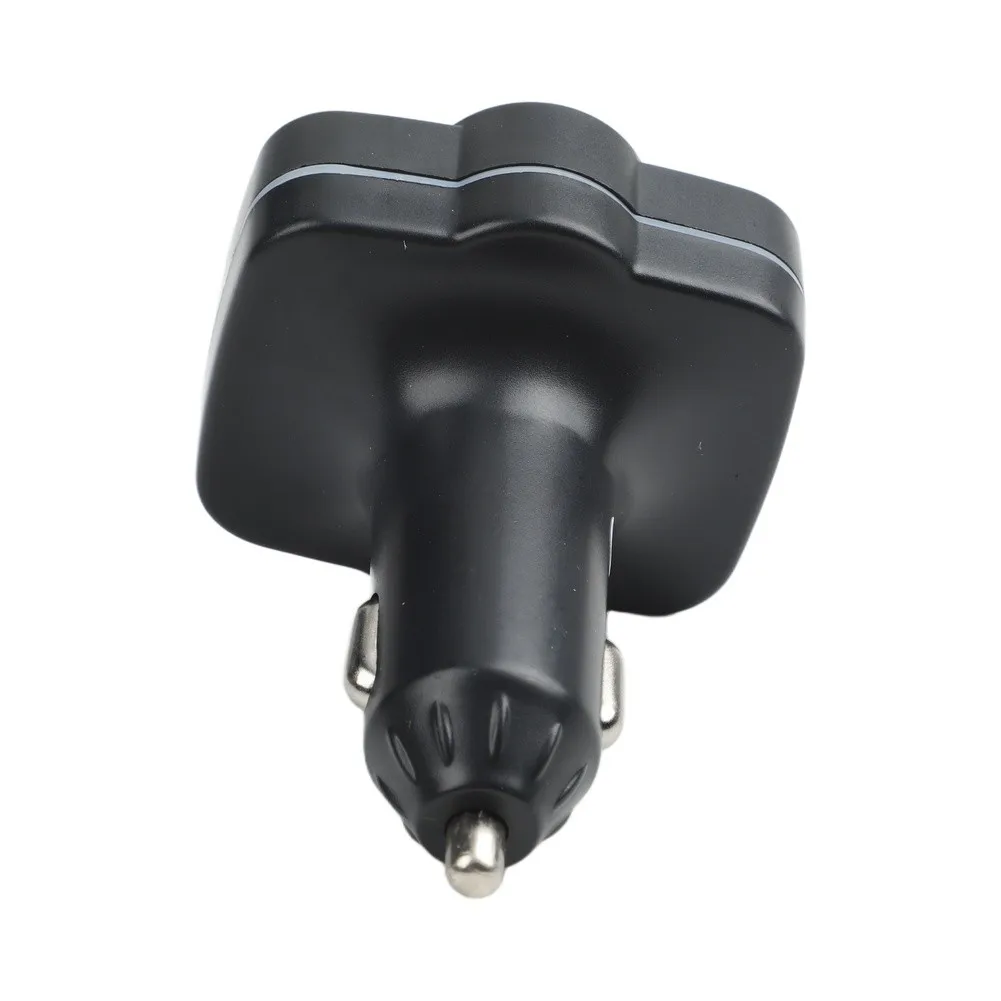 Black Car MP3 Player Car Charger With Multiple Ports Multi-function Charger Hands-Free Music Player Stylish Modern Design