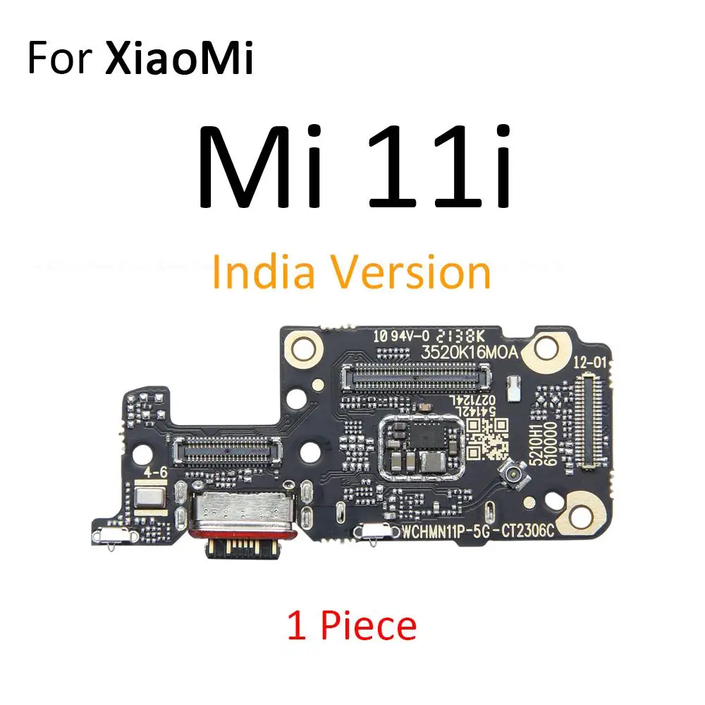 USB Charging Charger Dock Port Board With Microphone Mic Flex Cable For Xiaomi Mi 10 10T 10i 11 11i 11T 11X Pro Lite Ultra 5G NE view 5