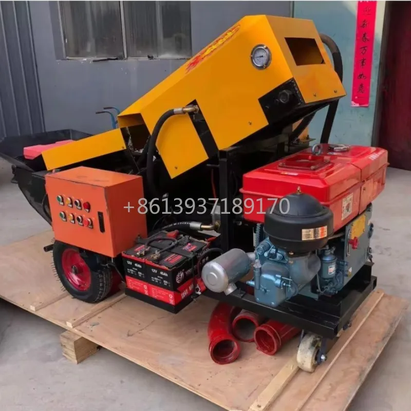 

Chinese Suppliers Diesel Mobile Trailer Concrete Pump for Sale Small Portable Concrete Pump Pumps Concrete