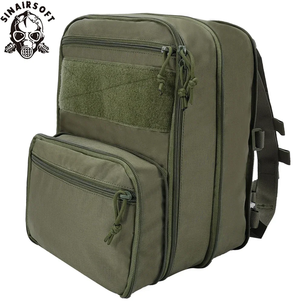 

Tactical Hydration Backpack Flatpack D3 Carrier Molle Pouch Airsoft Hunting Gear Multipurpose Vest Assault Softback Travel Bag