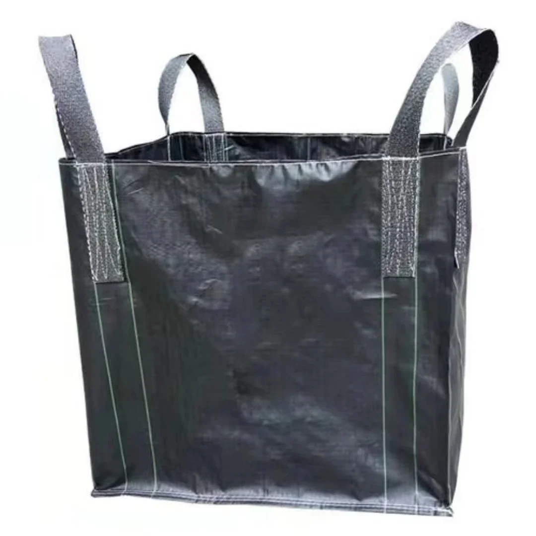 

Black Four Hanging Open Woven Bags Industry Earth Sand Storage Ton Bag Transport Logistics Packing Thickening Hanging Bags