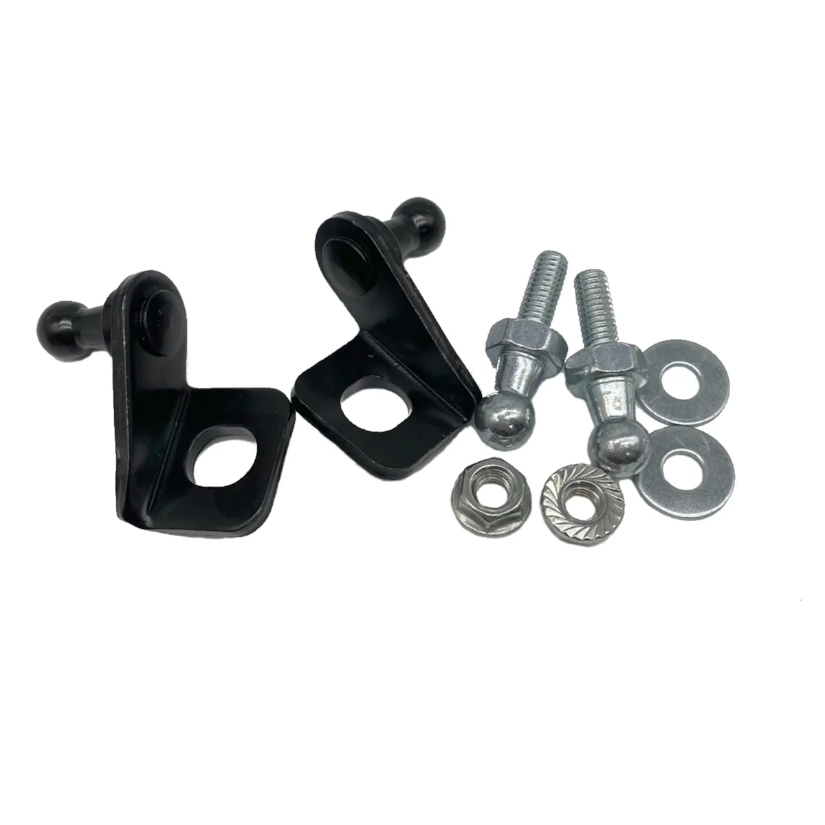 10mm 1 Pair Car Ball Stud Gas Shock Struts Mounting Brackets for Gas Spring Struts Lift Support Shock Universal