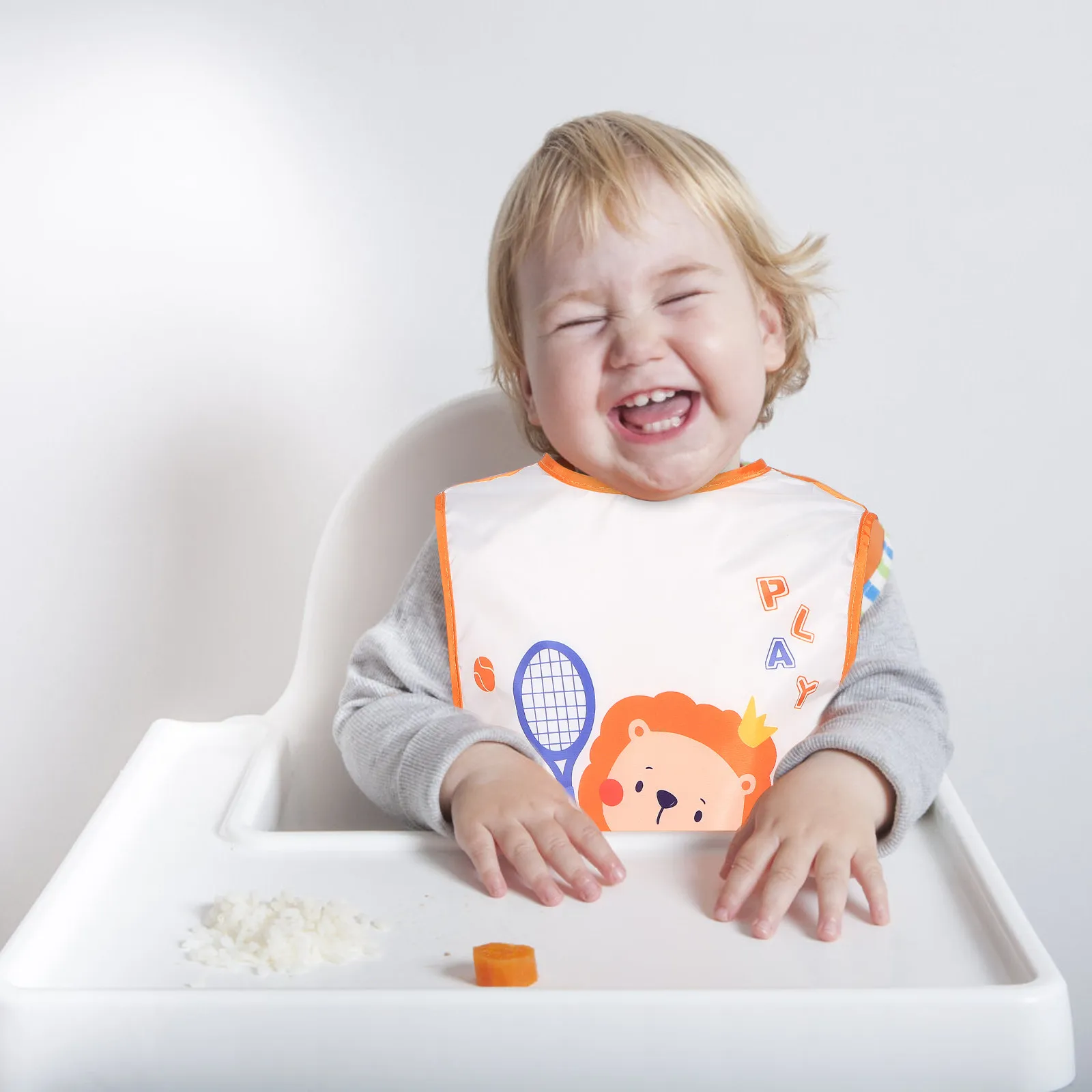 

Premium Polyester Cotton Baby Bib Waterproof Feeding Bib for Toddlers and Newborns Breathable Soft Saliva Drooling Protection