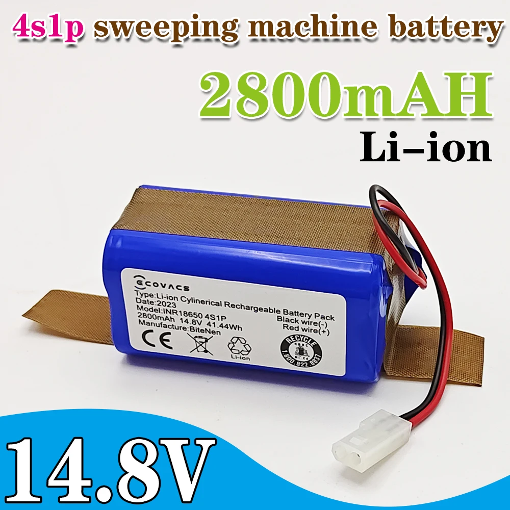 100% new 14.8V 2800mAh Li-ion Battery For Xiaomi G1 MI Robot Vacuum-Mop Essential MJSTG1 Robot Vacuum Cleaner Accessories