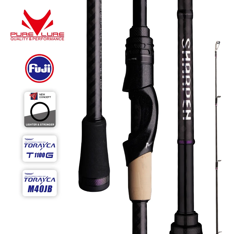 purelure sharpen giro longo macio e isca de fundicao varas de acao componentes fuji bass pike rod vara de pesca carretel xf mf viagem 01