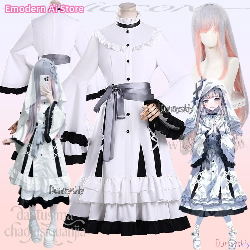 anime-game-magical-girl-witch-trials-cosplay-hikami-meruru-kawaii-magical-girl-pure-white-nurse-uniform-goth-lolita-halloween