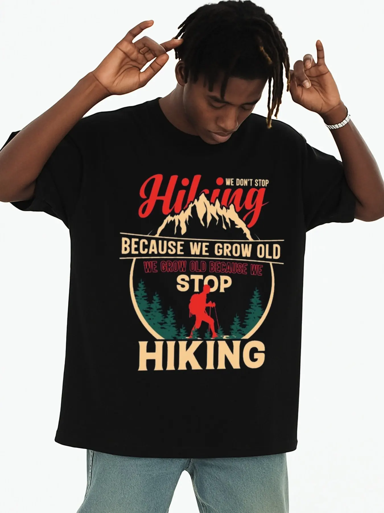 Men's Graphic T-Shirt, Black, 